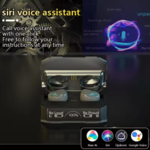 New M99Plus TWS Bluetooth 5.3 Sports Headphones HIFI Noise Cancelling Headphones Game with Power Bank for All Mobile Phones