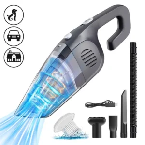 Portable Vacuum Cleaner, 120W Cordless Handheld Vacuum 7.5KPA Powerful Wet Dry Vac Multi-Purpose for Home Pet Hair